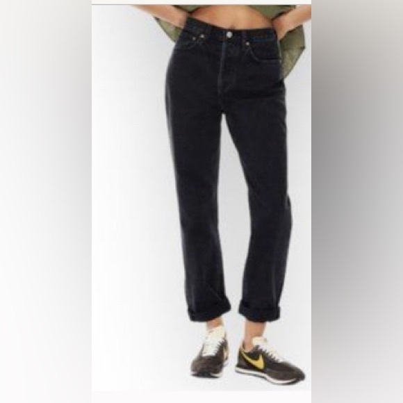 Aritzia Denim Forum - The BF High Rise Loose Jeans 28L in Black - Picture 5 of 8